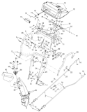 Page E Diagram and Parts List for 31AE633E401 2001 Yard Man Snow Blower